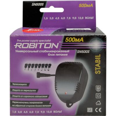 Блок питания Robiton SN500S 500мА, стабилизированный