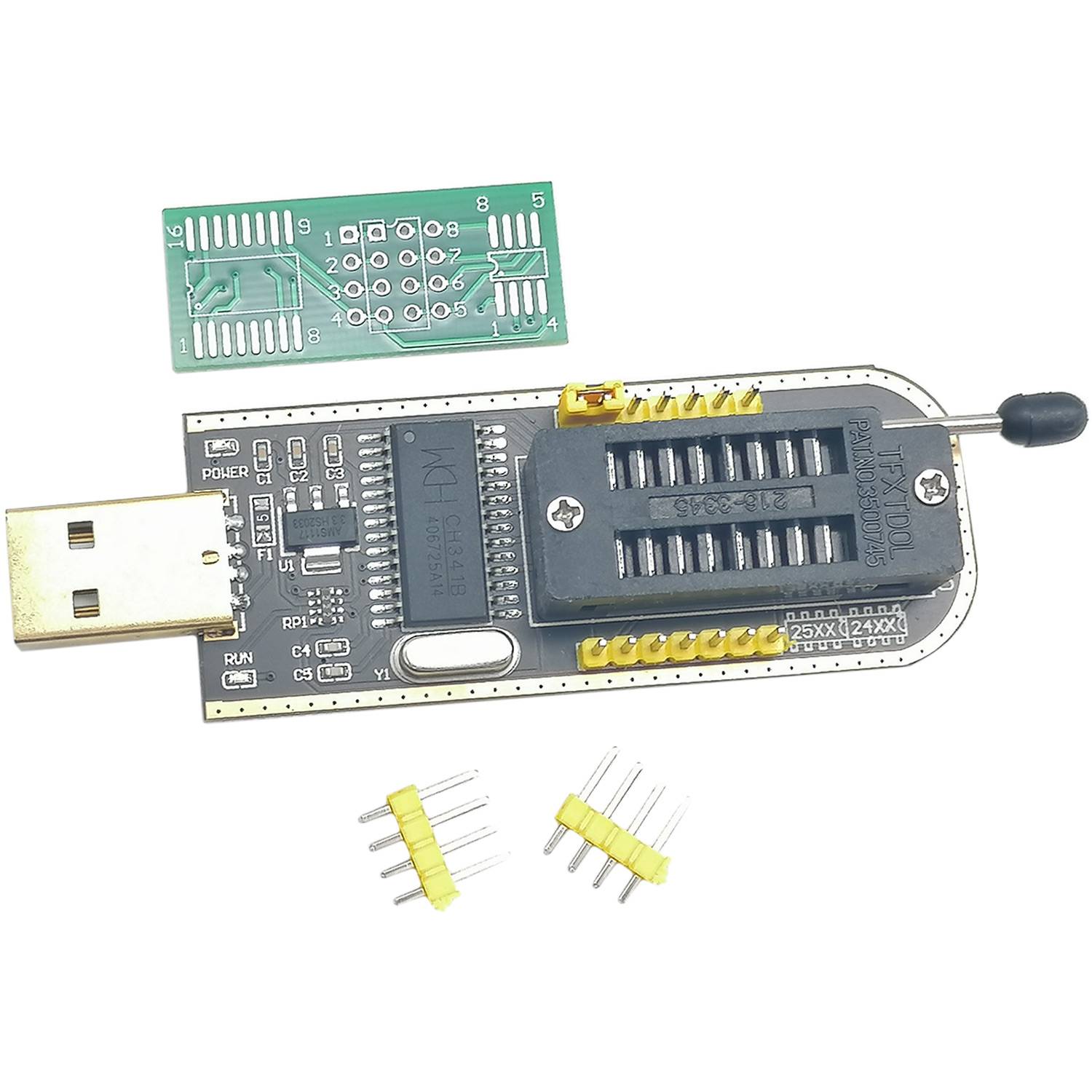 Программатор 24 EEPROM и 25 SPI FLASH на CH341A USB