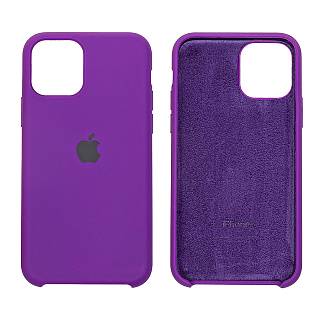 Чехол-накладка iPhone 11, TPU Soft touch, лого, фиолетовый /BL/