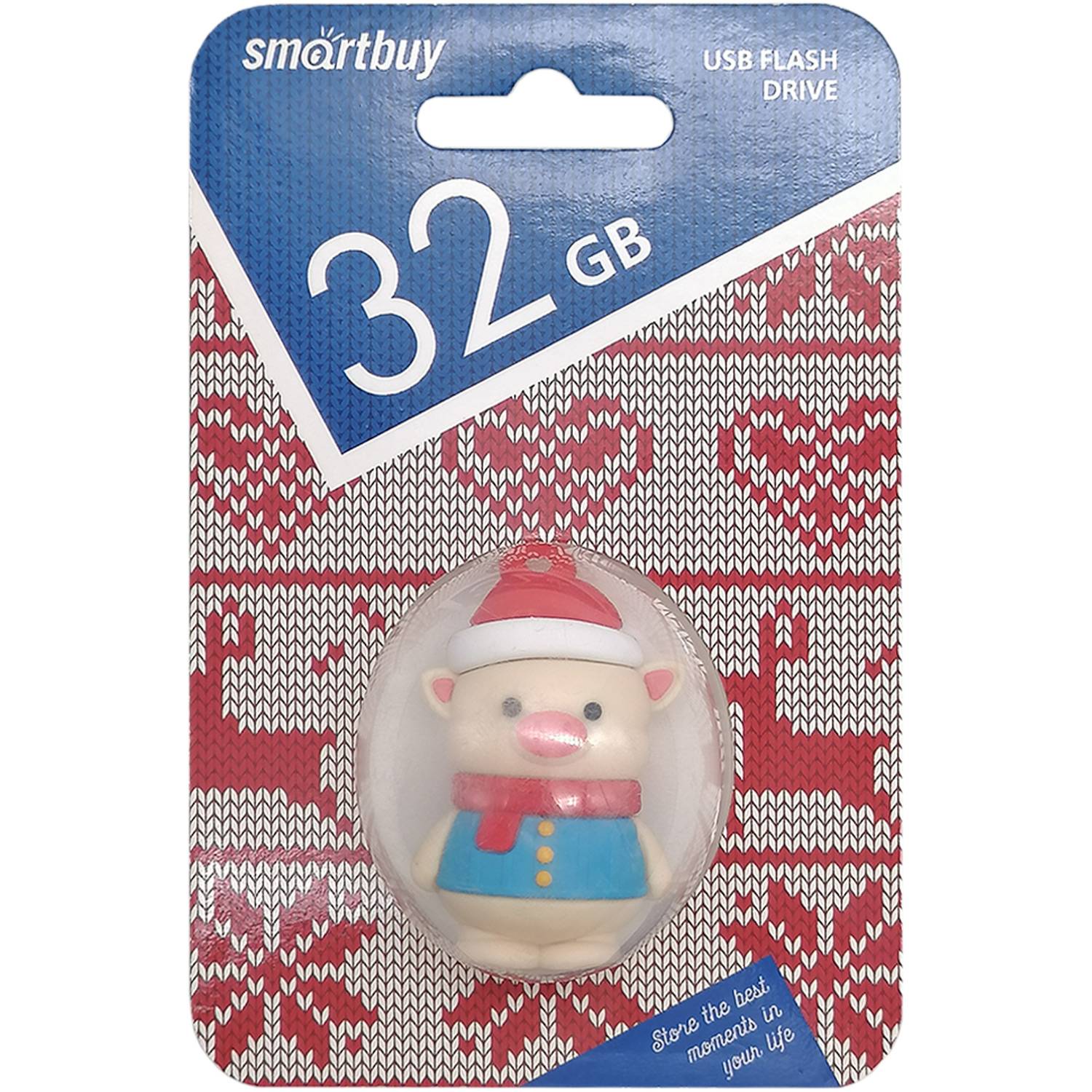 Купить USB накопитель Smartbuy 32GB NY series Happy PIG 3D (SB32GBHPGB) по  цене 620 руб., в сети магазинов Эпицентр