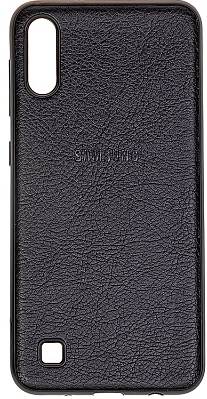 Чехол-накладка Galaxy A31 A315 (2020), TPU рез. под кожу, черный 