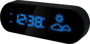 Метеостанция BVItech BV-42BKH сетевая, синий/черный***