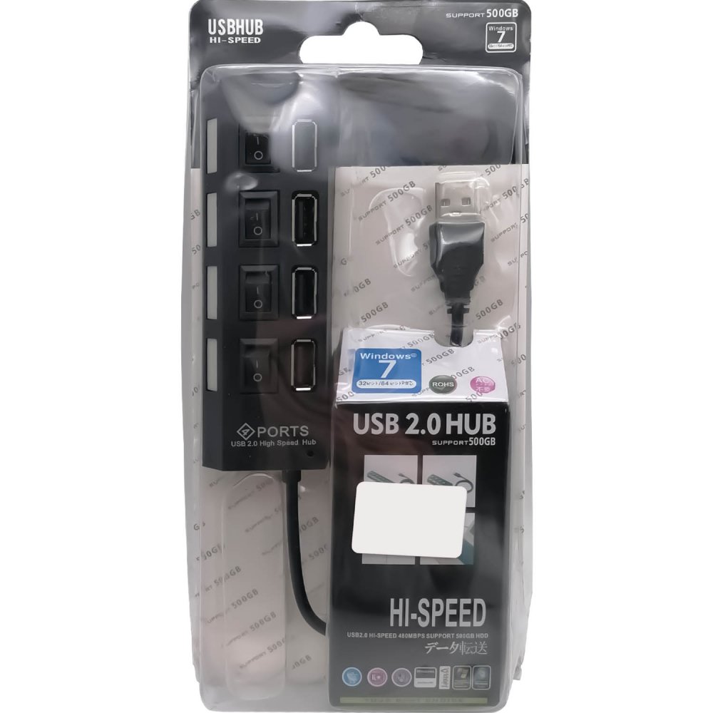 Купить USB - Xaб Smartbuy 4 порта, 7204, черный, SBHA-7204-B по цене 270  руб., в сети магазинов Эпицентр