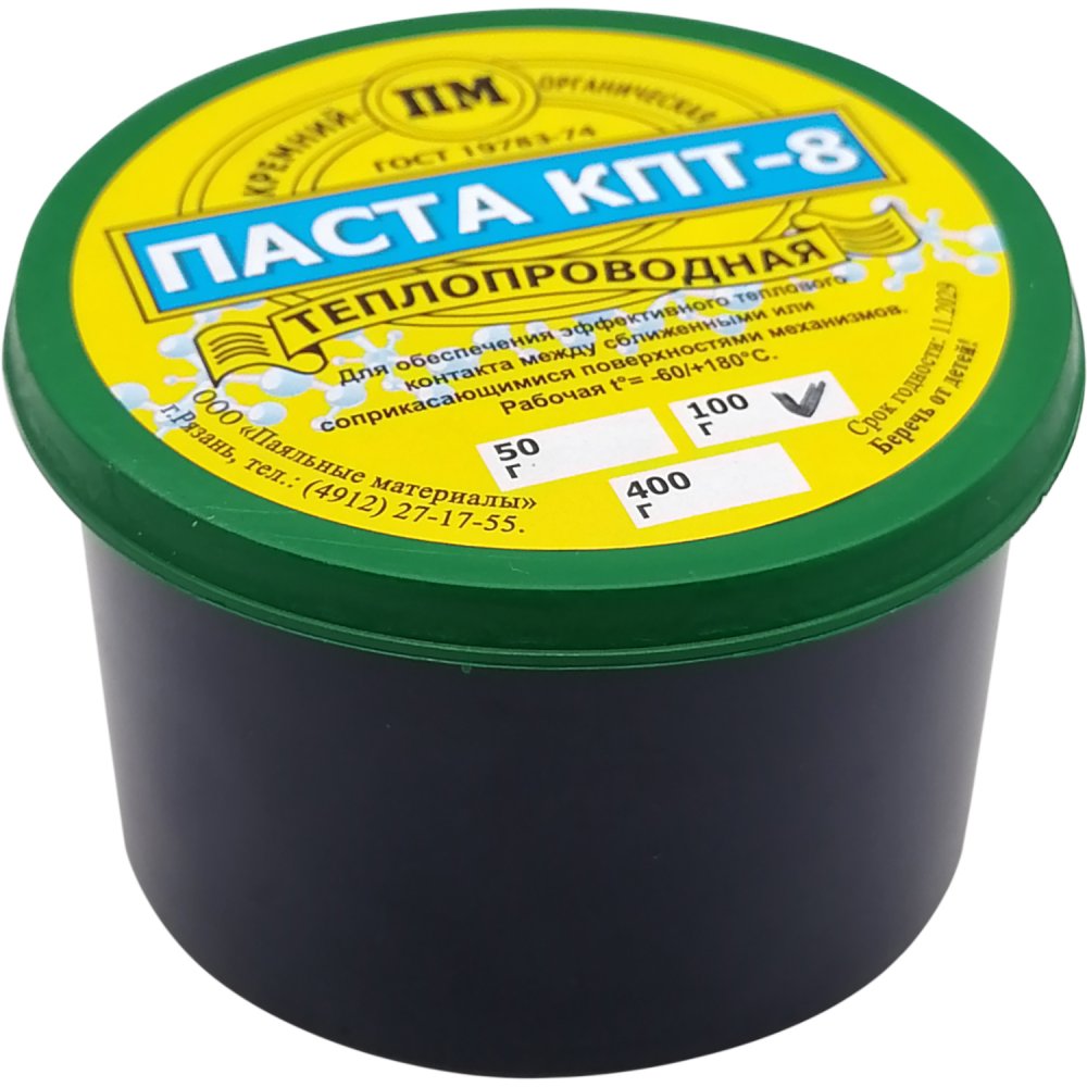 Купить Термопаста КПТ-8 в б. 100гр. ПМ /А110102 по цене 125 руб., в сети  магазинов Эпицентр