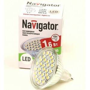 LED лампа GU5.3/01,6W/3000, Navigator