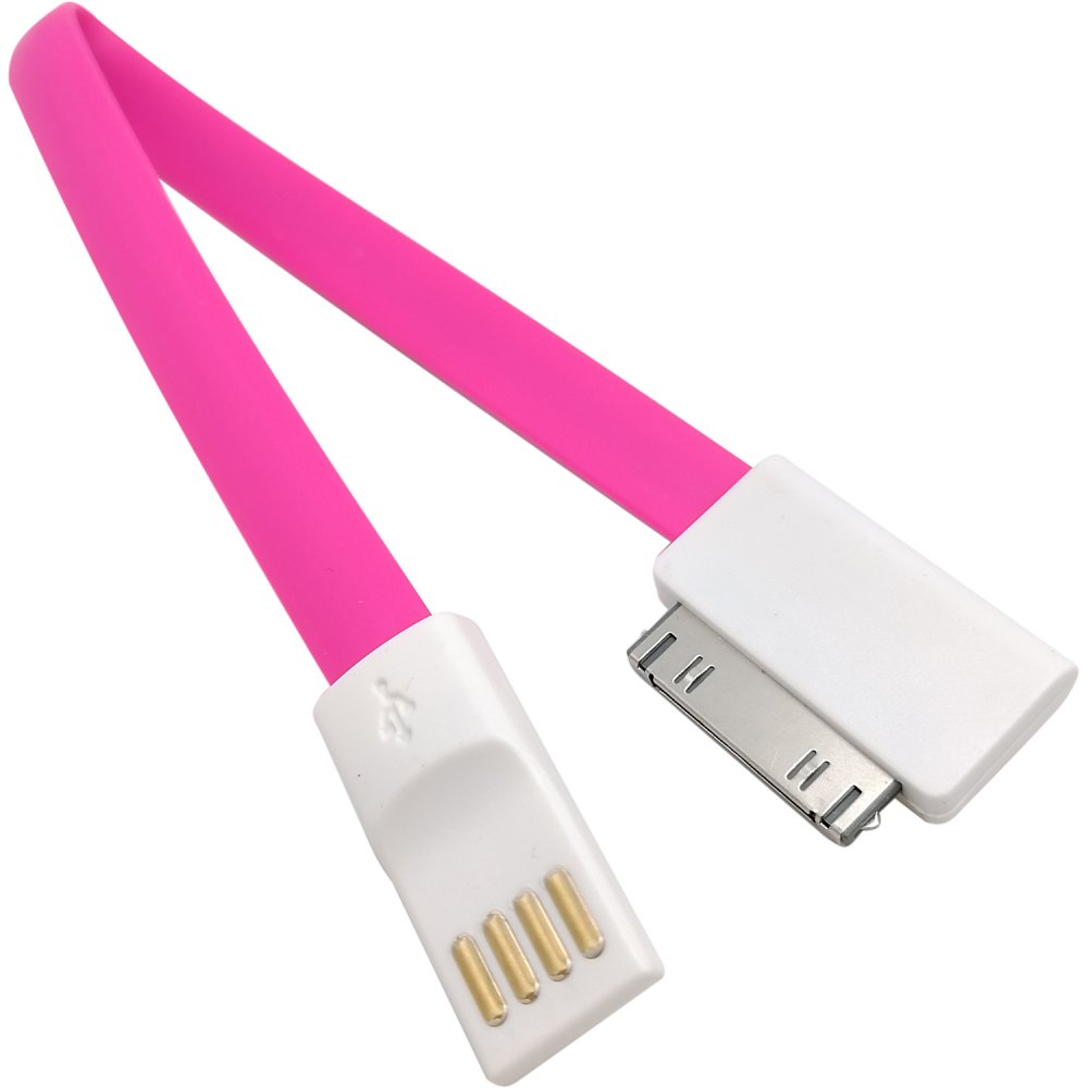 Купить Кабель USB - iPhone 30pin, 0,2м, Smartbuy, магнитный, розовый  (iK-402m pink) по цене 65 руб., в сети магазинов Эпицентр