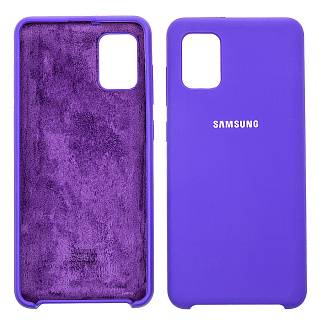 Чехол-накладка Galaxy A10 A105 (2019), TPU рез.Soft touch, фиолетовый 