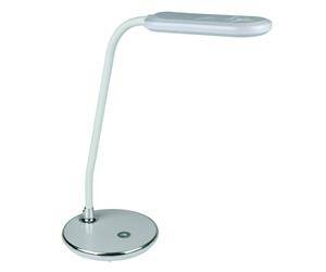 Настольная лампа Uniel TLD-522 TM VOLPE LED 360lm, DW, диммер, серебристый***