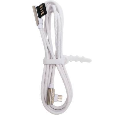 Кабель USB - micro USB, 1,2м, HOCO U42 Exquisite steel, белый