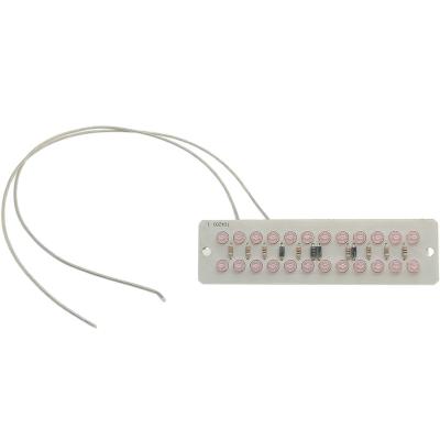 LED матрица 12в, красный, 24LED 117*32мм