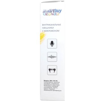 Внутриканальная гарнитура SmartBuy Pro JR, голубая (SBH-105-BU)