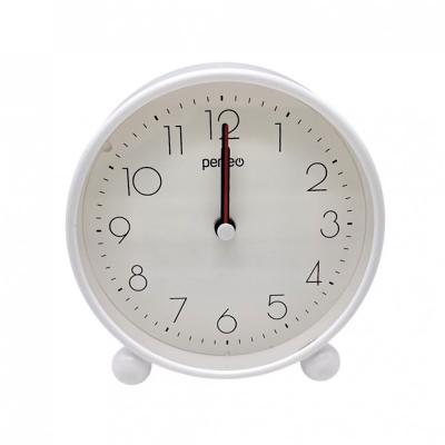 Часы-будильник PERFEO Quartz PF-TC-030, круглые с подсветкой, белый