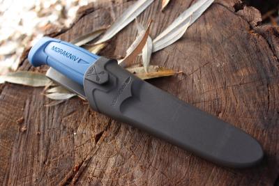 Нож Morakniv Basic 546, туристический, нержавеющая сталь, ножны, синий