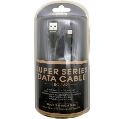 Кабель USB - Lightning 8pin, 0,28м, Remax Super RC-139i, черный***