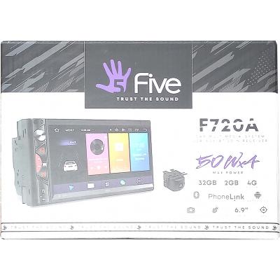 Автомагнитола 2DIN Five F720A+AHD камера, 4G/Android/GPS/6.9" 1024*600***