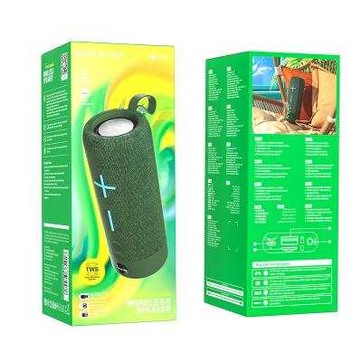 Активная колонка BOROFONE BR19 (FM/AUX/USB/microSD/BT/TWS), зеленый***