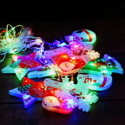 Гирлянда бахрома, 3м 10шт Цвет.фигуры, RGB LX-453