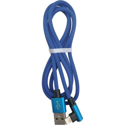 Кабель USB - Lightning 8pin, 1,0м, Smartbuy, FLOW 3D L-TYPE, 2A, синий (iK-512FLL blue)***