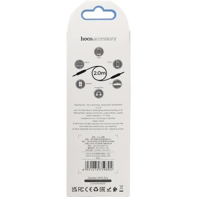 Jack 3,5mm - Jack 3,5mm 2,0м stereo HOCO UPA19 Series, черный
