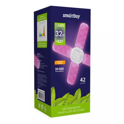 LED лампа ФИТО Smartbuy-4 лепестка-32W/E27 (SBL-4-leaves-32-fito-E27)