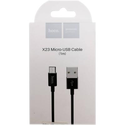 Кабель USB - micro USB, 1,0м, HOCO X23 Series, черный
