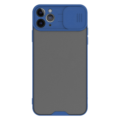 Чехол-накладка со слайд-камерой iPhone 12 PRO MAX, More choice SLIDE (Dark Blue)