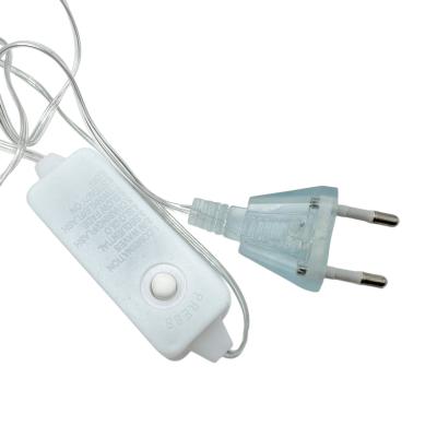 Гирлянда провол. 20м./600led, РОСА мишура Св.П. бел. LX-497