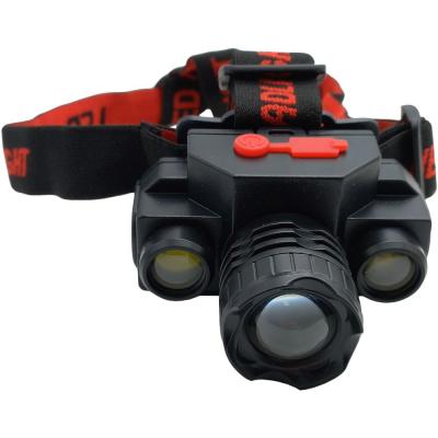 Фонарь налобный Следопыт ST-FLG08 (3 LED:2*COB+XP-E, 18650) 