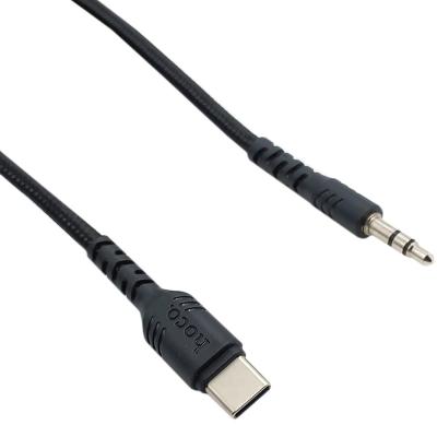 Jack 3,5mm - TYPE-C 1,0м, HOCO UPA17, черный