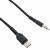 Jack 3,5mm - TYPE-C 1,0м, HOCO UPA17, черный