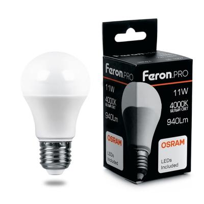 LED лампа A60/11W/4000/E27, Feron.PRO /38030/***