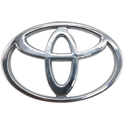 Брелок металлический с гравировкой TOYOTA хром с позолотой /15022/