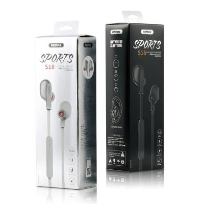 Беспроводные наушники Remax RB-S18 SPORTS вакуумн.,Bluetooth, белый