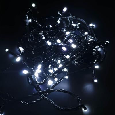 Гирлянда нитевая уличная, 10м, 80LED, бел./2 LED мерц, Ч.П. LX-216