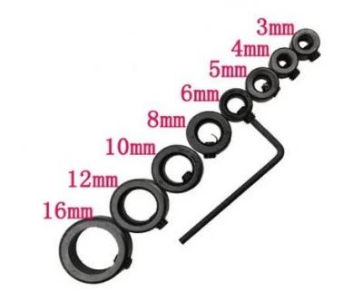 Стопорные кольца для сверл Bit Stop, 9шт, 3-16mm