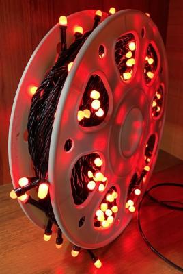 Гирлянда катушка, 100м, 480LED, 5mm, матов, красн. LX-16/LX-94