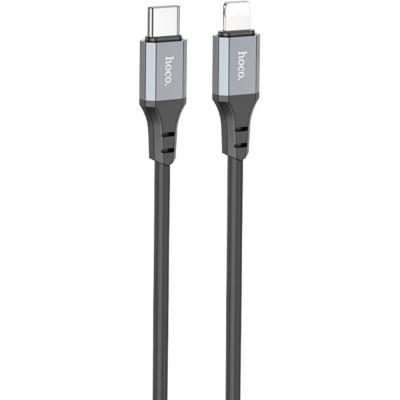 Кабель Type C - Lightning 8pin, 1,0м, HOCO X86 Spear, 3.0A PD 20W, черный