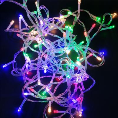 Гирлянда нитевая, 6м, 100LED, RGB, с контроллером, IP44, П.П. SB-RGBIP44-6m
