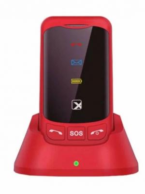 Мобильный телефон teXet TM-B419 док-станция,  красный*