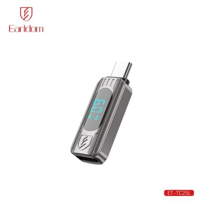 Переходник Lightning - Type C, 60W, дисплей, Earldom ET-TC25L