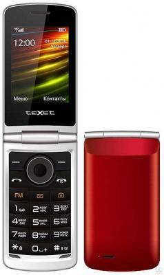 Мобильный телефон teXet TM-404 раскладушка, красный