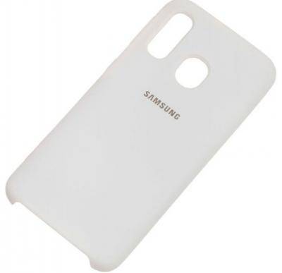 Чехол-накладка Galaxy A20 A205/A30 A305/M10s, TPU рез.Soft touch, белый