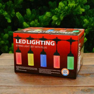 Гирлянда белт-лайт, уличная, 5м, 10LED, Цилиндр резн. т.белый LX-482