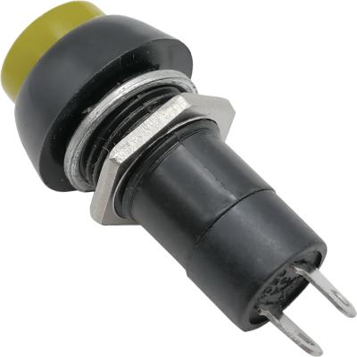 Кнопка нажимная RWD-208 желтый, OFF-(ON), 250V, 1A (без фиксации)***
