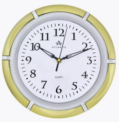 Часы настенные Atlantis GD-8304B gold•