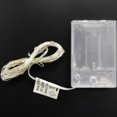 Гирлянда проволочная, 2,9м, 30LED, т.бел. роса, 3*AA, Luca String Light /87411/