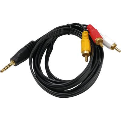 Jack3.5 (4pin) - 3RCA, 1,5м, позолоченные контакты, AV15 /A368/ 