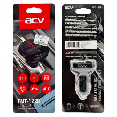FM модулятор ACV FMT-122B (microSD, USB, 12V, Bluetooth)