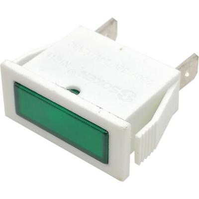Индикатор 220в. 12*30мм. зелёный /38013