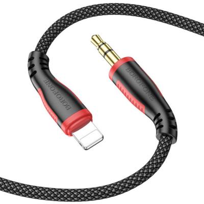 Jack 3,5mm - Lightning 1,0м, BOROFONE BL14, черный